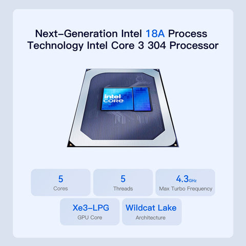 Beelink ME Pro 2-Bay  AI NAS Mini PC  Intel® Wildcat Lake 304