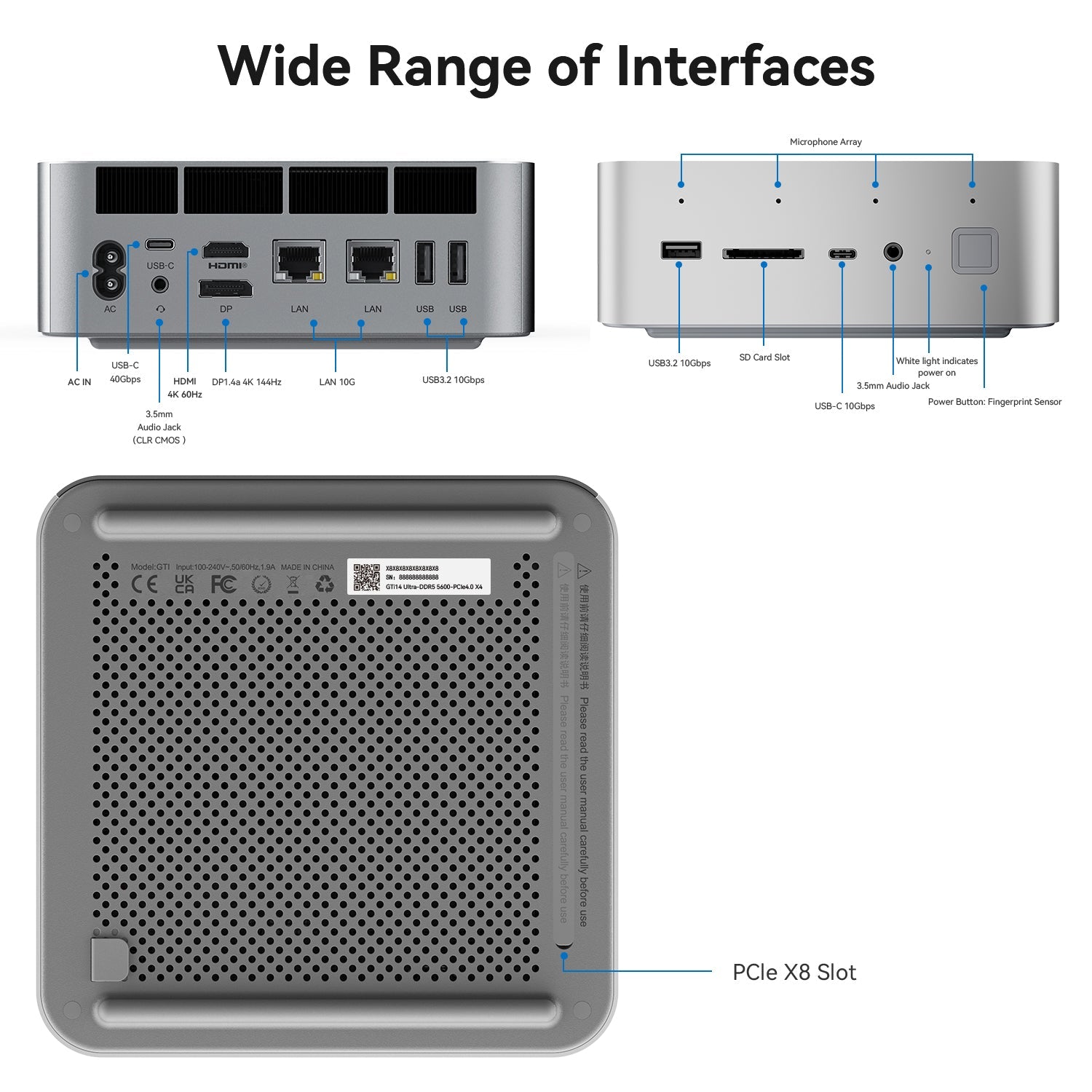 Beelink GTi14 Ultra AI PC Intel® Core™ UItra 9 185H